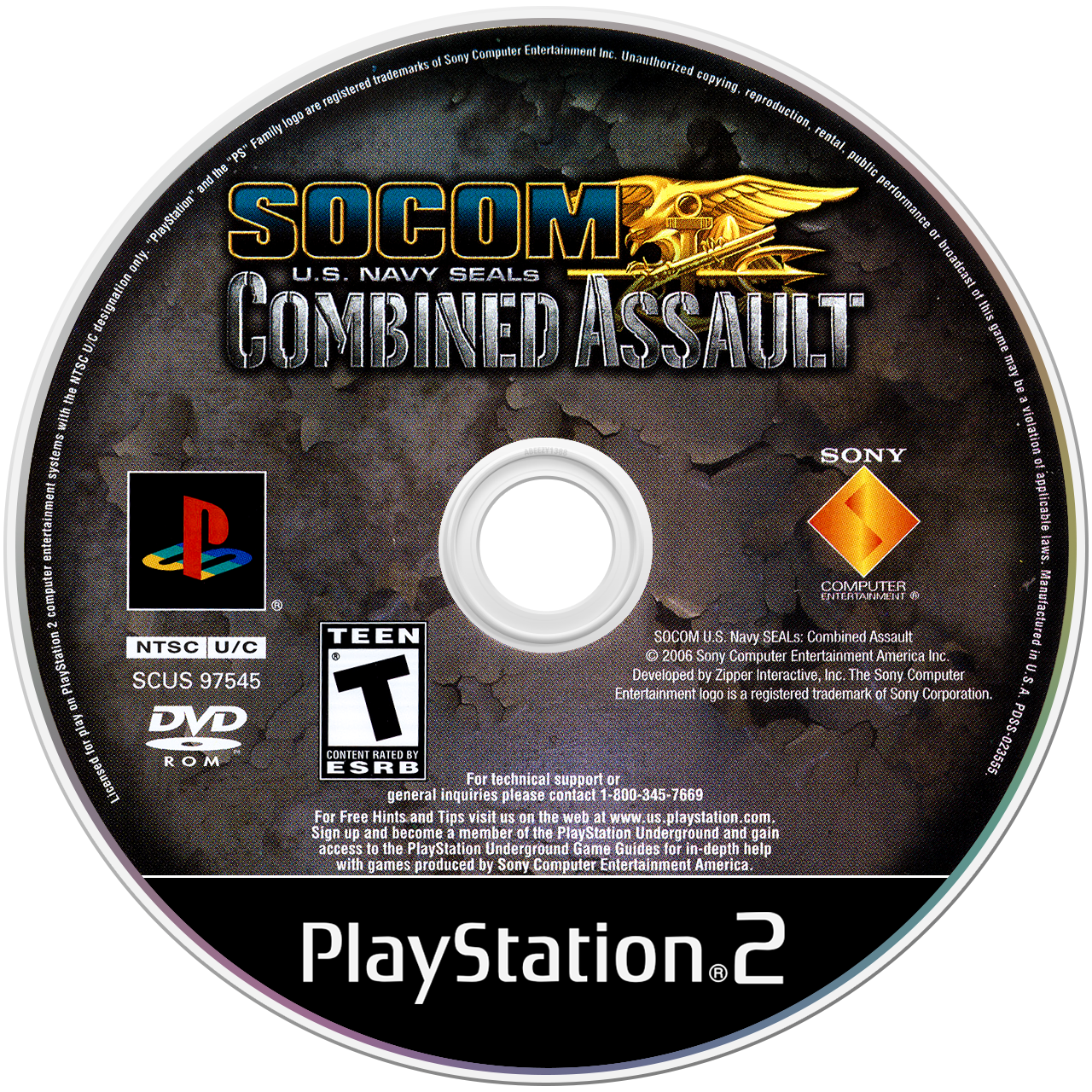 Socom US Navy Seals Combined Assault [Demo Disc] media 3 for Playstation 2